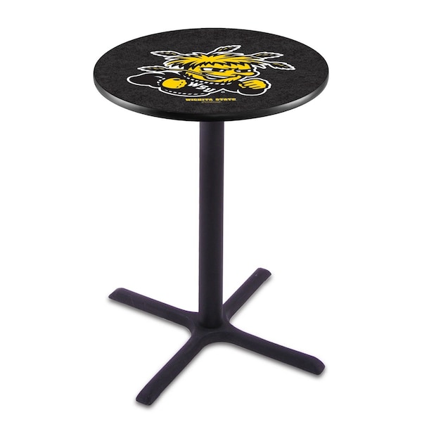 42" Blk Wrinkle Wichita State Pub Table